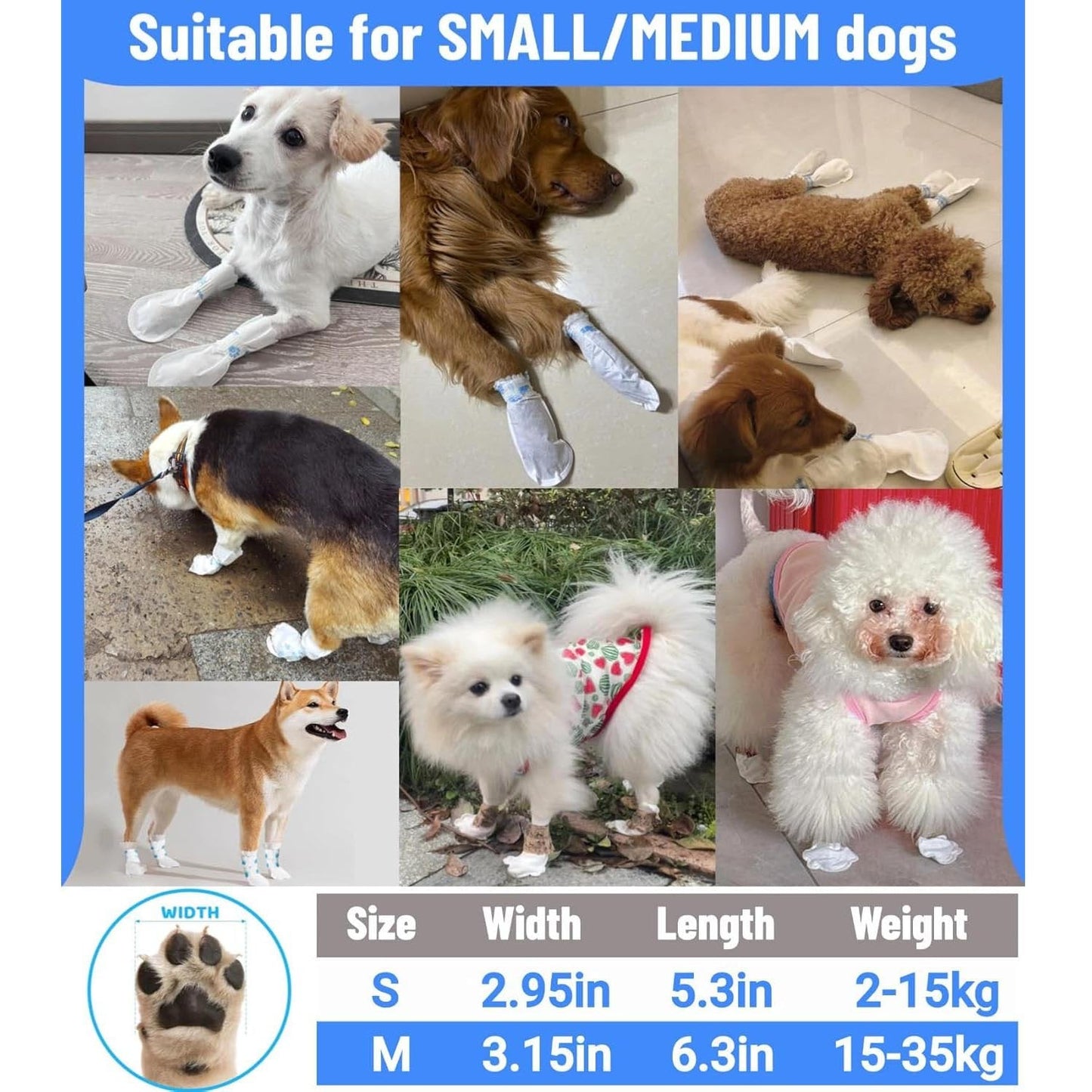 🥳2026 HOT SALE🥳💞50K+ SOLD!🐾💧 50% OFF! Waterproof Disposable Dog Paw Protectors – Keep paws clean, floors spotless. No more muddy prints! 20pcs/pack. 🧼✨