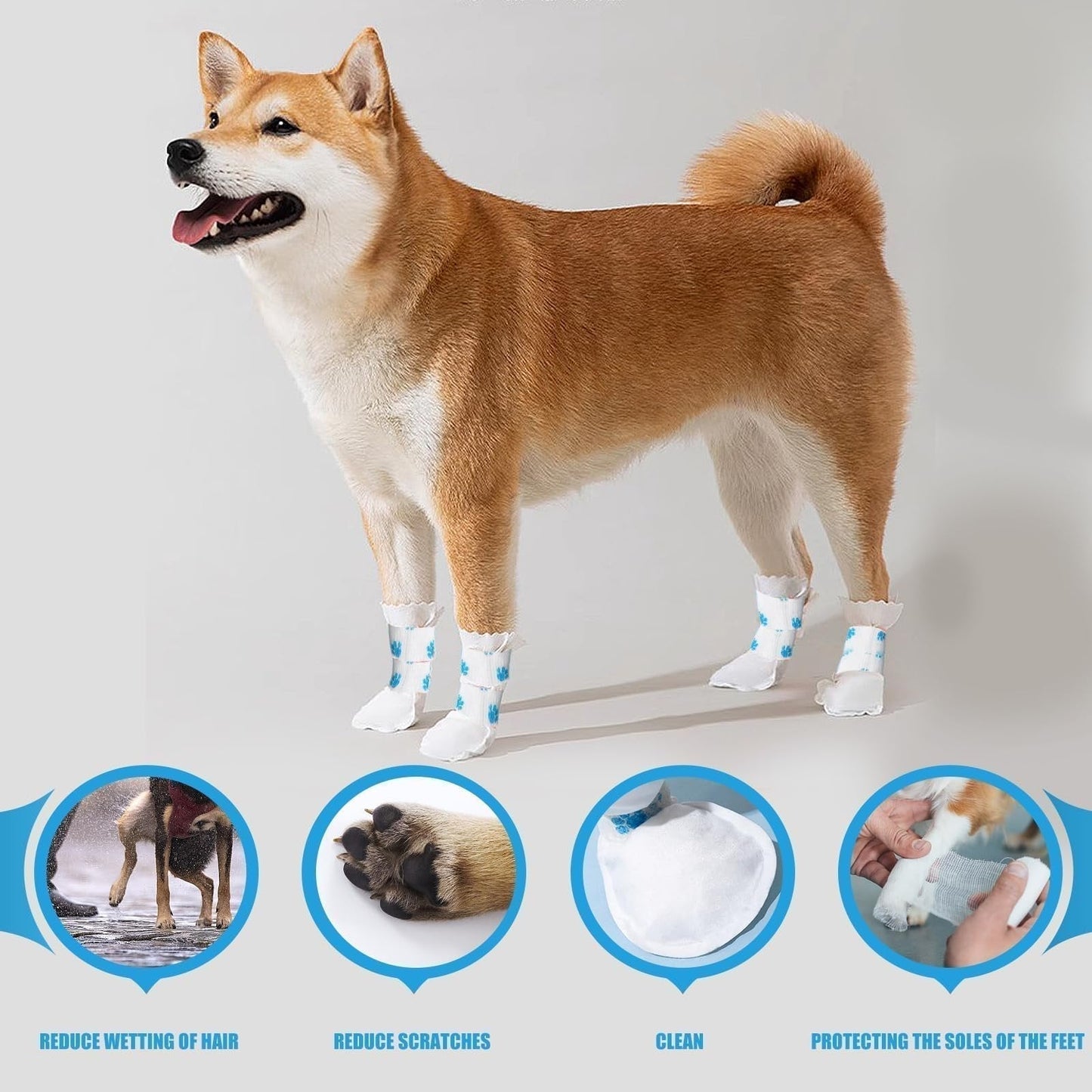 🥳2026 HOT SALE🥳💞50K+ SOLD!🐾💧 50% OFF! Waterproof Disposable Dog Paw Protectors – Keep paws clean, floors spotless. No more muddy prints! 20pcs/pack. 🧼✨