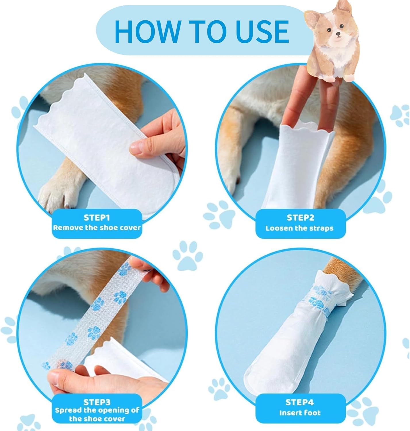 🥳2026 HOT SALE🥳💞50K+ SOLD!🐾💧 50% OFF! Waterproof Disposable Dog Paw Protectors – Keep paws clean, floors spotless. No more muddy prints! 20pcs/pack. 🧼✨