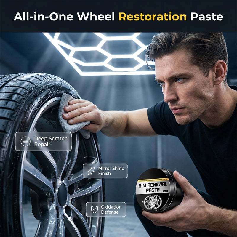 🥳2026 HOT SALE🥳💞50K+ SOLD!✨🛞 50% OFF! All‑in‑One Wheel Restoration Paste – Erases scratches & curb rash instantly. Molecular bonding, rock‑hard protection. Showroom shine! 💎🚗