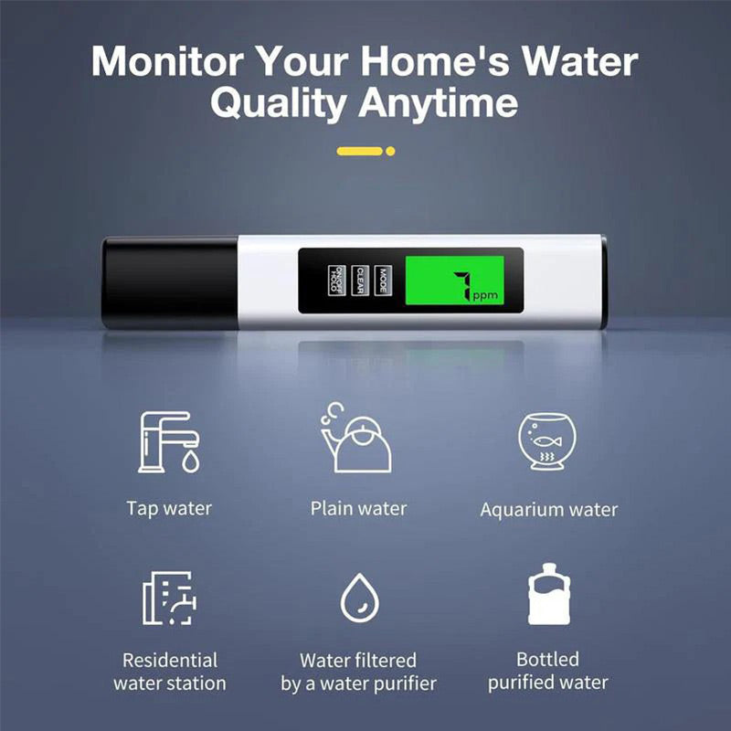 🥳2026 HOT SALE🥳💞50K+ SOLD!💧🛡️ 50% OFF! Digital Water Tester Pen – Instant purity check, easy to use. Protect your family from hidden contaminants! 🌟✨