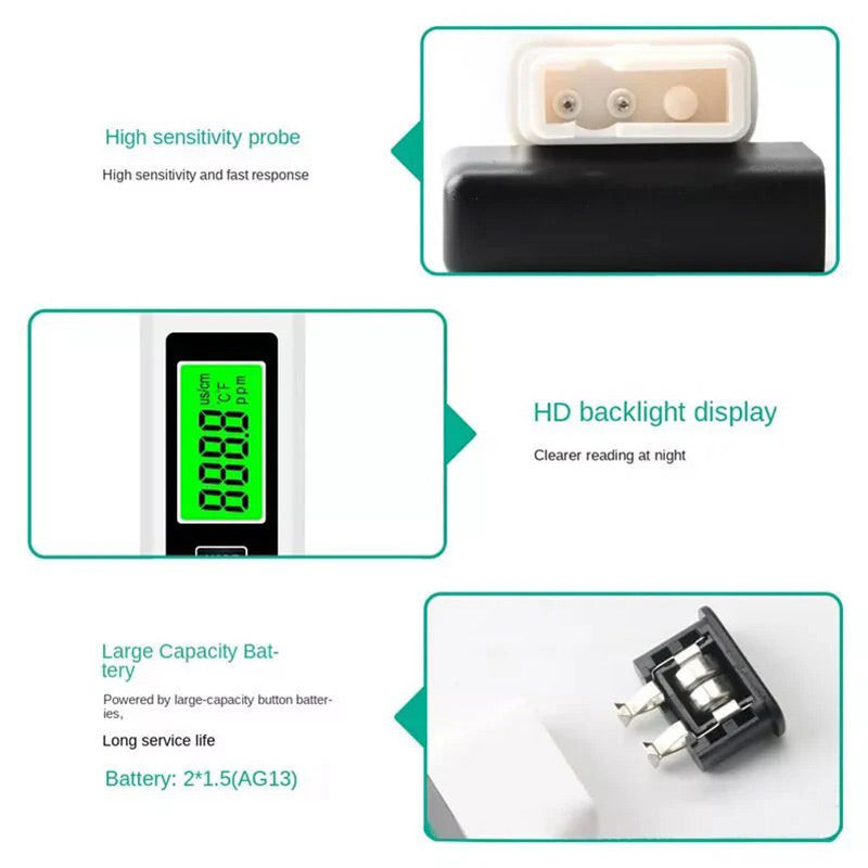 🥳2026 HOT SALE🥳💞50K+ SOLD!💧🛡️ 50% OFF! Digital Water Tester Pen – Instant purity check, easy to use. Protect your family from hidden contaminants! 🌟✨