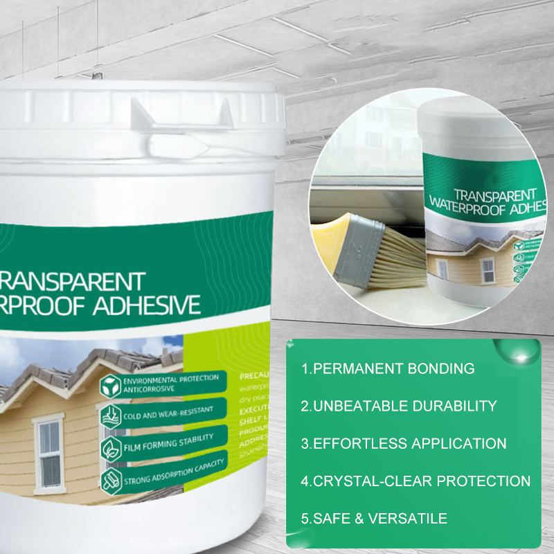 🥳2026 HOT SALE🥳💞50K+ SOLD!🛡️💎 50% OFF! Invisible Waterproof Sealant – Dries crystal clear, seals cracks permanently. Perfect for tiles, glass & roofs. Fix leaks without ruining the look! 🏠✨