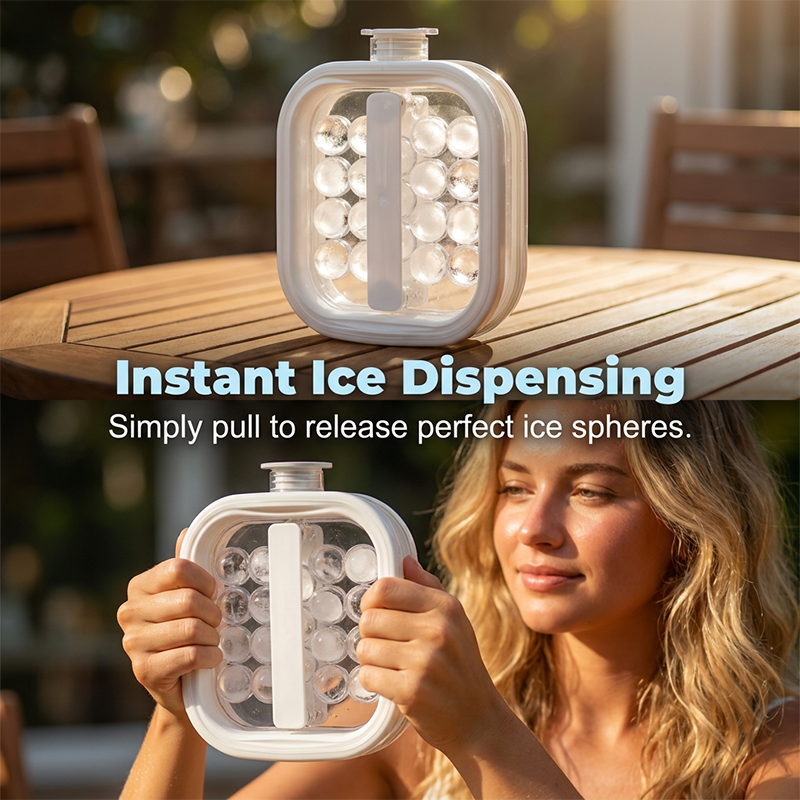 🥳2026 HOT SALE🥳💞50K+ SOLD!🧊🍹 50% OFF! Portable Silicone Ice Ball Maker Kettle – Make 6 ice balls at once, leak‑proof & BPA‑free. Perfect for home, garden & camping! 🌿✨