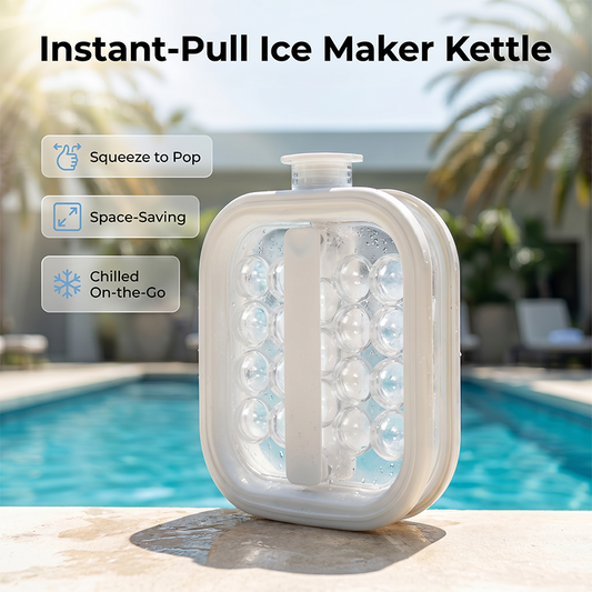 🥳2026 HOT SALE🥳💞50K+ SOLD!🧊🍹 50% OFF! Portable Silicone Ice Ball Maker Kettle – Make 6 ice balls at once, leak‑proof & BPA‑free. Perfect for home, garden & camping! 🌿✨