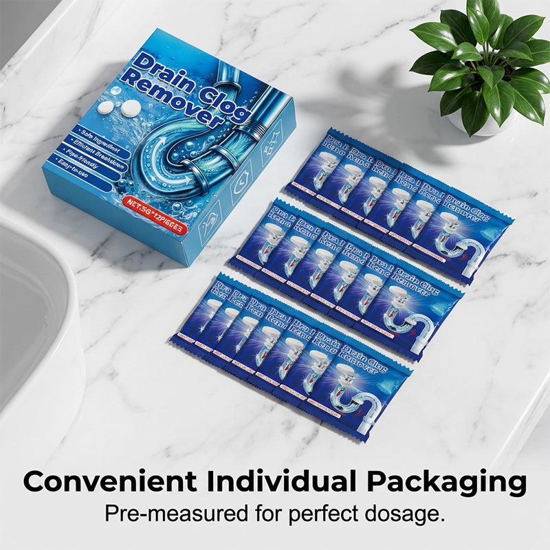 🧼 Buy 2, get 3 free! ⏰ Effervescent tablets for clearing drain clogs – reliably dissolve hair, grease, and dirt – work quickly and gently – for the kitchen, bathroom, and sink