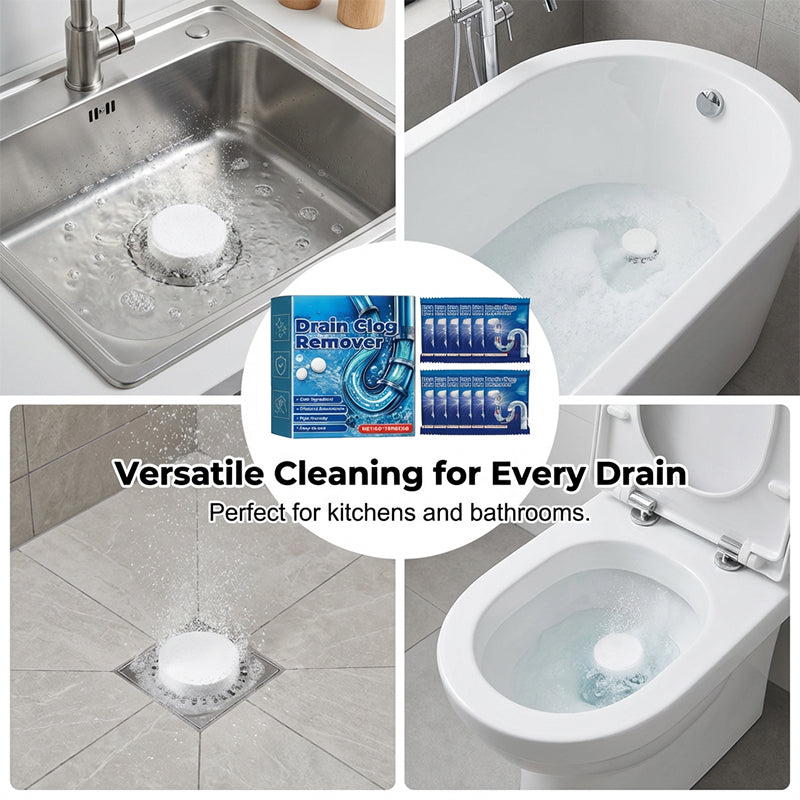 🧼 Buy 2, get 3 free! ⏰ Effervescent tablets for clearing drain clogs – reliably dissolve hair, grease, and dirt – work quickly and gently – for the kitchen, bathroom, and sink