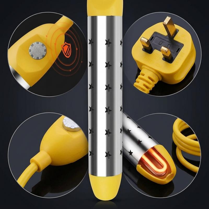 🥳2026 HOT SALE🥳💞50K+ SOLD!🛡️⚡ 50% OFF! Safe Anti‑Scald Immersion Heater – Stainless steel guard prevents burns. Boils water in minutes. Perfect for travel & home! ☕✨