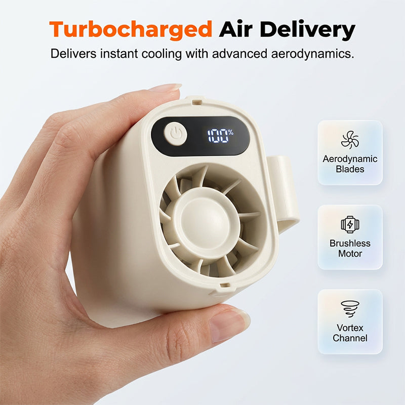 🥳2026 HOT SALE🥳💞50K+ SOLD!💨🌿 50% OFF! Portable Clip‑On Waist Fan – Clip, hang or stand. Stepless speed + digital display. Stay cool hands‑free anywhere! 🔋🌀