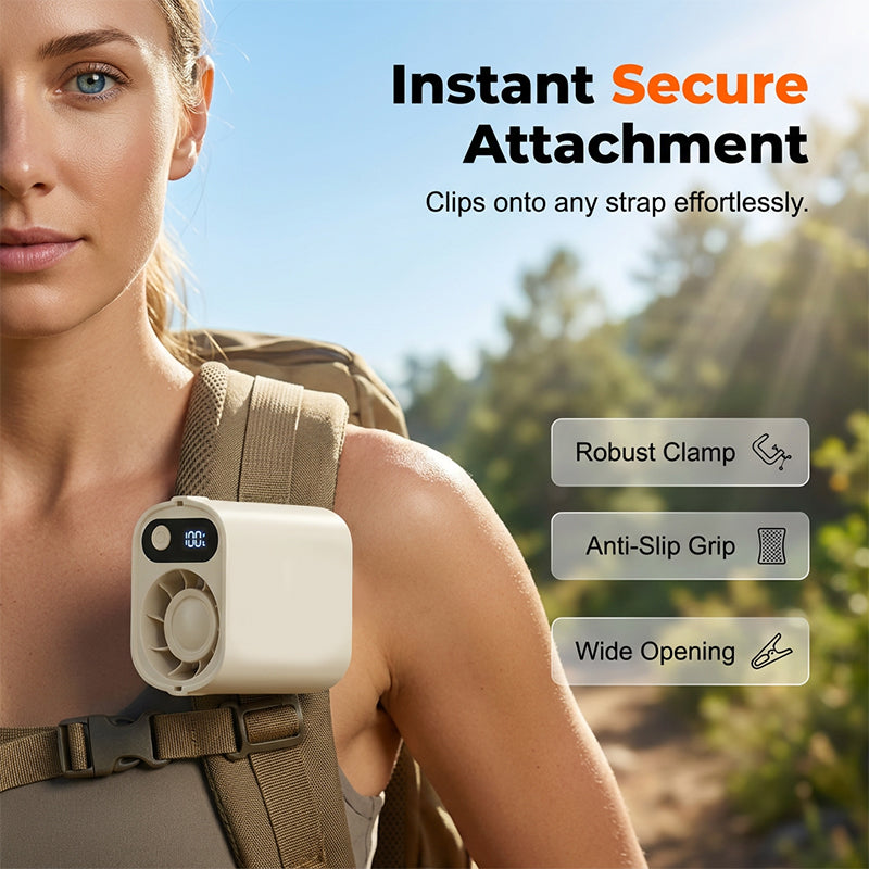 🥳2026 HOT SALE🥳💞50K+ SOLD!💨🌿 50% OFF! Portable Clip‑On Waist Fan – Clip, hang or stand. Stepless speed + digital display. Stay cool hands‑free anywhere! 🔋🌀