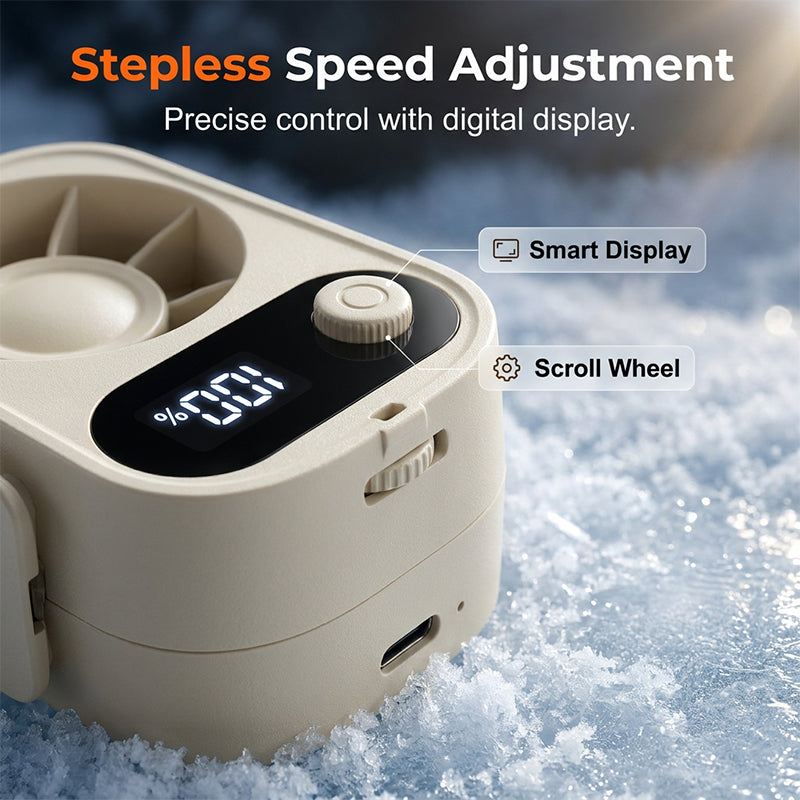 🥳2026 HOT SALE🥳💞50K+ SOLD!💨🌿 50% OFF! Portable Clip‑On Waist Fan – Clip, hang or stand. Stepless speed + digital display. Stay cool hands‑free anywhere! 🔋🌀