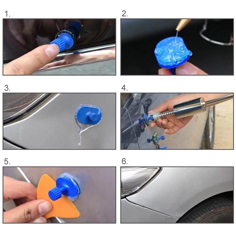 🥳2026 HOT SALE🥳💞50K+ SOLD!🚗🔧 50% OFF! T-Bar Puller Dent Repair Kit – Removes dents without damaging paint. Easy DIY, saves £££ on body shop bills! 🛠️✨