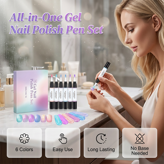 🥳2026 HOT SALE🥳💞50K+ SOLD!💅✨ LAST DAY 50% OFF! SAVILAND 6‑in‑1 Nail Pen – Twist & paint, no mess, travel‑friendly. Iridescent pearl finish, salon shine in seconds! 🎁💖