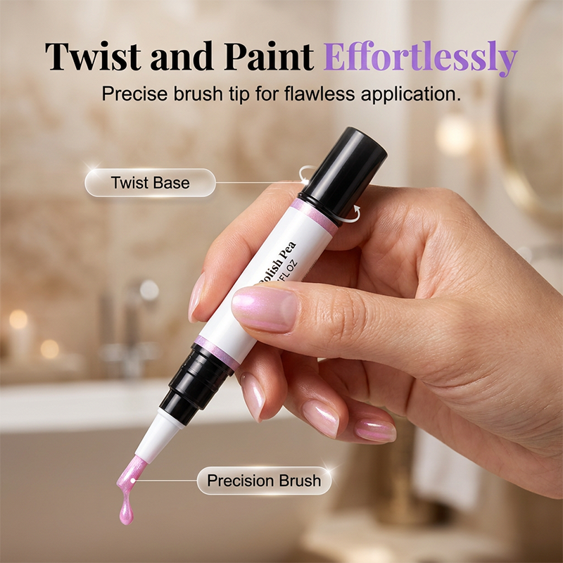 🥳2026 HOT SALE🥳💞50K+ SOLD!💅✨ LAST DAY 50% OFF! SAVILAND 6‑in‑1 Nail Pen – Twist & paint, no mess, travel‑friendly. Iridescent pearl finish, salon shine in seconds! 🎁💖