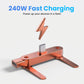 🥳2026 HOT SALE🥳💞50K+ SOLD!🔌🔄 50% OFF! Fast Charging Adapter with 360° Foldable Stand – 240W PD, rotates for portrait/landscape. No extra stand needed. Charge & watch hands‑free! 📱✨