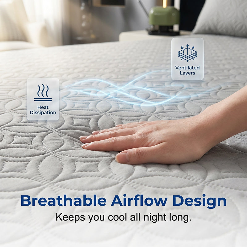 🥳2026 HOT SALE🥳💞50K+ SOLD!🛏️🛡️ 50% OFF! Quilted Waterproof Mattress Protector – Blocks spills & stains, keeps your mattress fresh. Deep pocket, no shifting. Sleep soundly! 😴✨