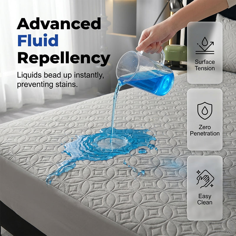 🥳2026 HOT SALE🥳💞50K+ SOLD!🛏️🛡️ 50% OFF! Quilted Waterproof Mattress Protector – Blocks spills & stains, keeps your mattress fresh. Deep pocket, no shifting. Sleep soundly! 😴✨