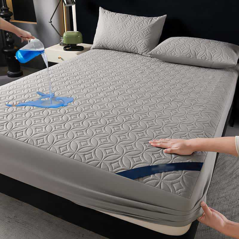 🥳2026 HOT SALE🥳💞50K+ SOLD!🛏️🛡️ 50% OFF! Quilted Waterproof Mattress Protector – Blocks spills & stains, keeps your mattress fresh. Deep pocket, no shifting. Sleep soundly! 😴✨