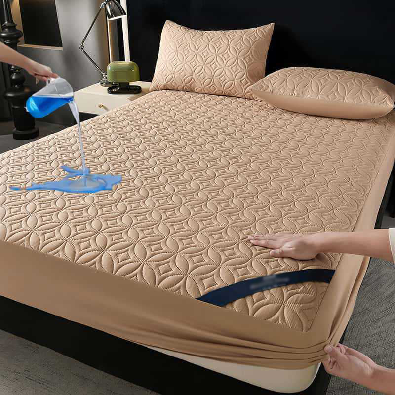 🥳2026 HOT SALE🥳💞50K+ SOLD!🛏️🛡️ 50% OFF! Quilted Waterproof Mattress Protector – Blocks spills & stains, keeps your mattress fresh. Deep pocket, no shifting. Sleep soundly! 😴✨