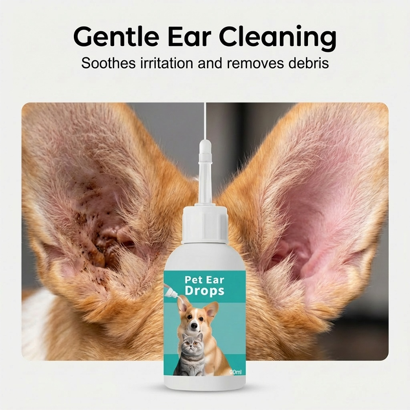 🥳2026 HOT SALE🥳💞50K+ SOLD! 🐶🦴 50% OFF! Pet Ear Cleansing Drops – gently dissolves wax & debris, soothes itchy ears. Soft silicone tip reaches deep without scratching – no more struggling with cotton buds! 🐱💚
