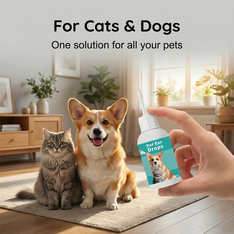 🥳2026 HOT SALE🥳💞50K+ SOLD! 🐶🦴 50% OFF! Pet Ear Cleansing Drops – gently dissolves wax & debris, soothes itchy ears. Soft silicone tip reaches deep without scratching – no more struggling with cotton buds! 🐱💚