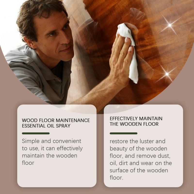 🥳2026 HOT SALE🥳💞50K+ SOLD!🐝🪵 50% OFF! Natural Beeswax Floor Spray – Deeply nourishes wood, prevents cracking & warping. Restores shine, protects daily wear. Easy spray & wipe! ✨🧽