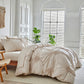 🥳2026 HOT SALE🥳💞50K+ SOLD!💤🌙 50% OFF! Elegant Tufted Floral Pinch Pleat Duvet Cover Set – Premium soft & breathable blend, timeless khaki tone. 35K+ sold – create your dream bedroom today! 🛏️✨