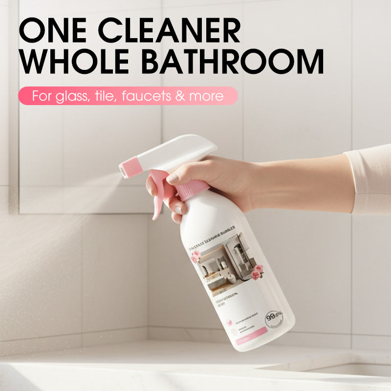 🥳2026 HOT SALE🥳💞50K+ SOLD! 🛁🧹 50% OFF! Bathroom Cleaner Spray – dissolves limescale, soap scum & water stains without scrubbing. Multi-surface for glass, tiles & taps – leaves a fresh botanical scent. Gentle formula, no harsh fumes! ✨💪