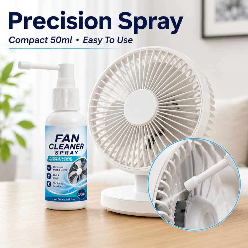 🥳2026 HOT SALE🥳💞50K+ SOLD!🌀🧼 50% OFF! Multi-Purpose Fan Cleaning Spray – Instantly dissolves dust & grime, no disassembly needed. Precision nozzle reaches tight spaces. Restores shine! ✨🛡️