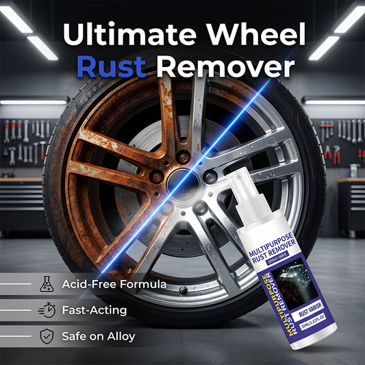 🥳2026 HOT SALE🥳💞50K+ SOLD!🧴⚙️ 50% OFF! Polishing & Rust Remover Spray – Dissolves rust, restores shine on cars & tools. No acid, safe on metal. Spray & wipe! 🛞✨