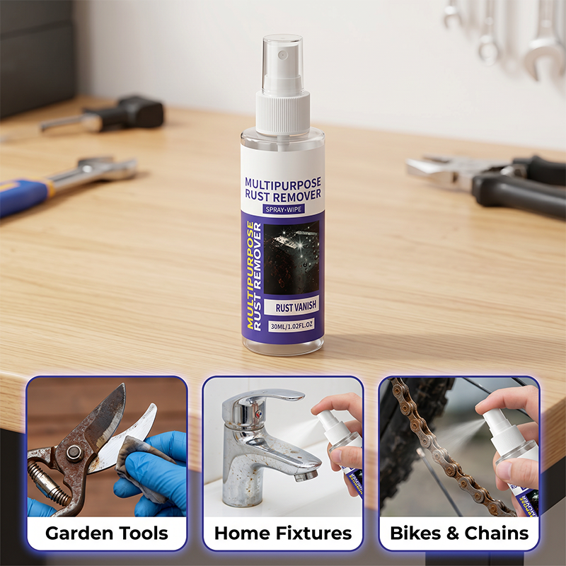 🥳2026 HOT SALE🥳💞50K+ SOLD!🧴⚙️ 50% OFF! Polishing & Rust Remover Spray – Dissolves rust, restores shine on cars & tools. No acid, safe on metal. Spray & wipe! 🛞✨