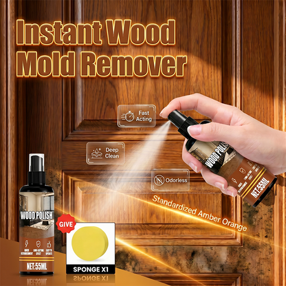 🥳2026 HOT SALE🥳💞50K+ SOLD!🌲🧴 50% OFF! Wood Mold Remover Spray – Instantly removes deep stains & fungal growth. Safe for all finishes. Restores natural wood grain. 💪✨