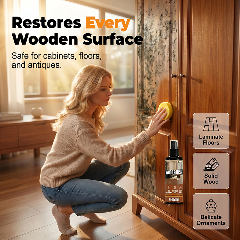 🥳2026 HOT SALE🥳💞50K+ SOLD!🌲🧴 50% OFF! Wood Mold Remover Spray – Instantly removes deep stains & fungal growth. Safe for all finishes. Restores natural wood grain. 💪✨