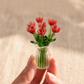 🥳2026 HOT SALE🥳💞50K+ SOLD! 🎁✨ 50% OFF! Mini Glass Bouquet – 6cm tall, 7 glass flowers + vase, never withers. Elegant gift for home & office! 🏠💚