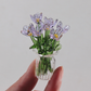 🥳2026 HOT SALE🥳💞50K+ SOLD! 🎁✨ 50% OFF! Mini Glass Bouquet – 6cm tall, 7 glass flowers + vase, never withers. Elegant gift for home & office! 🏠💚