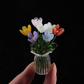 🥳2026 HOT SALE🥳💞50K+ SOLD! 🎁✨ 50% OFF! Mini Glass Bouquet – 6cm tall, 7 glass flowers + vase, never withers. Elegant gift for home & office! 🏠💚