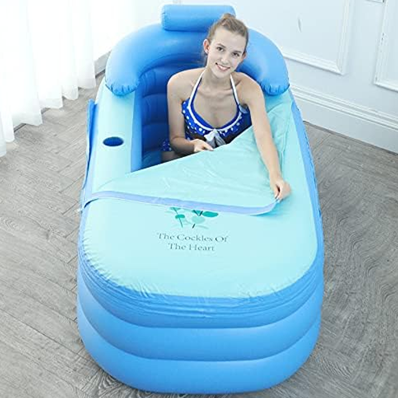 🥳2026 HOT SALE🥳💞50K+ SOLD!🛁💨 50% OFF! Inflatable Bathtub – Triple‑layer insulation, zippered cover locks in heat. Soft bubble bottom, cup holder included. Spa at home! 🌊✨