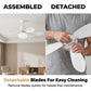 🥳2026 HOT SALE🥳💞50K+ SOLD!💡🌀 50% OFF! 2‑in‑1 Cooling LED Ceiling Fan – Light & fan in one, remote controlled. 3‑colour dimming, 3 speeds. Easy E27 screw‑in install! 🏠✨