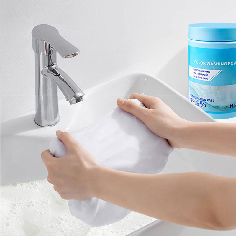 🥳2026 HOT SALE🥳💞50K+ SOLD!♻️🌟 50% OFF! Clothing Brightening Powder – Revives dull colours, removes odours. Safe for colours & whites. No need to buy new clothes! 💚✨