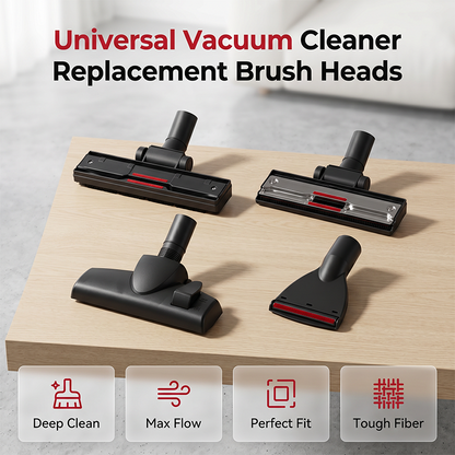 🥳2026 HOT SALE🥳💞50K+ SOLD!🧹🔄 50% OFF! Universal Vacuum Cleaner Brush Heads – Fits 32/35mm hoses, removes deep dirt & pet hair. Save money – no need to buy a new vacuum! 💰✨