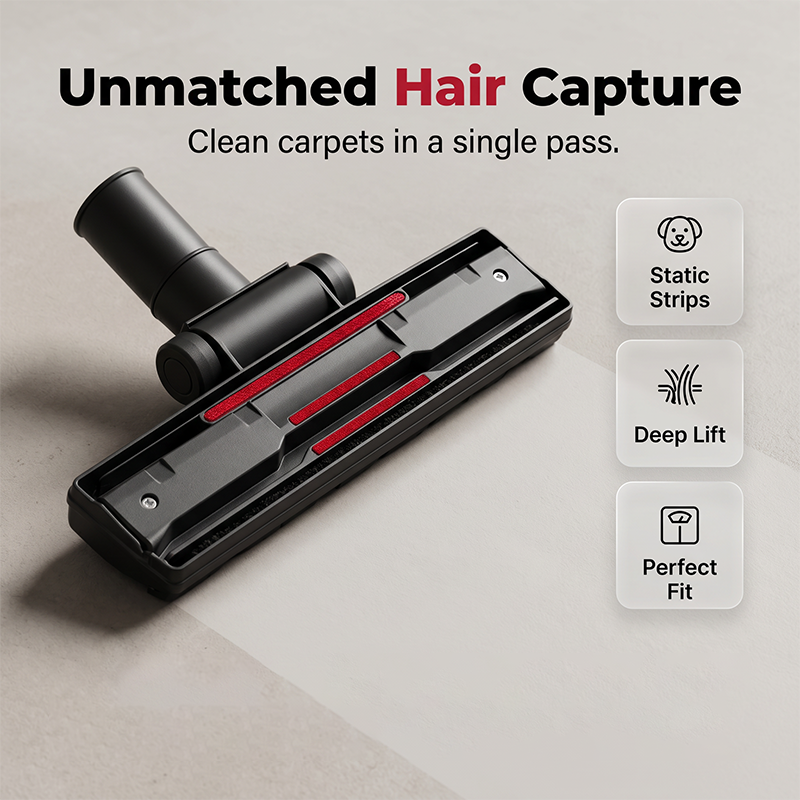 🥳2026 HOT SALE🥳💞50K+ SOLD!🧹🔄 50% OFF! Universal Vacuum Cleaner Brush Heads – Fits 32/35mm hoses, removes deep dirt & pet hair. Save money – no need to buy a new vacuum! 💰✨