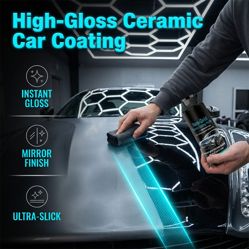 🥳2026 HOT SALE🥳💞50K+ SOLD! 🚗✨ 50% OFF! Nano Ceramic Spray – Adds deep gloss & water‑beading protection. Spray & wipe – easy finishing step for any wash! 🛡️💧