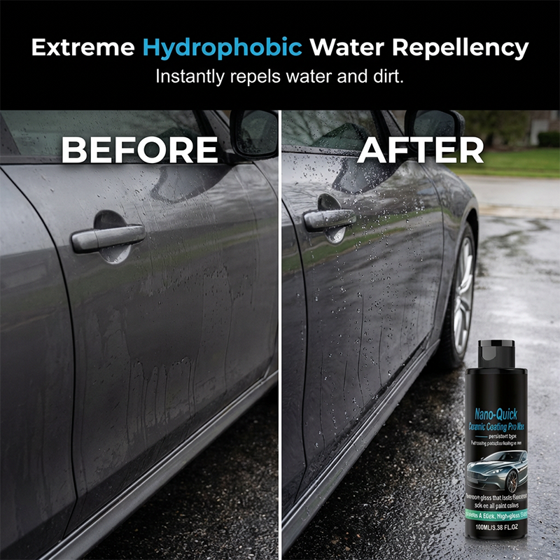 🥳2026 HOT SALE🥳💞50K+ SOLD! 🚗✨ 50% OFF! Nano Ceramic Spray – Adds deep gloss & water‑beading protection. Spray & wipe – easy finishing step for any wash! 🛡️💧
