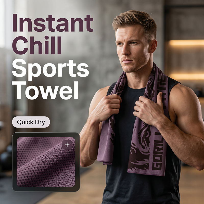 🥳2026 HOT SALE🥳💞50K+ SOLD!🧊💦 50% OFF! Instant Cooling Sports Towel – Wet, snap & chill in seconds. Ultra‑absorbent, lightweight & portable. Perfect for hot days & workouts! ✨🏃