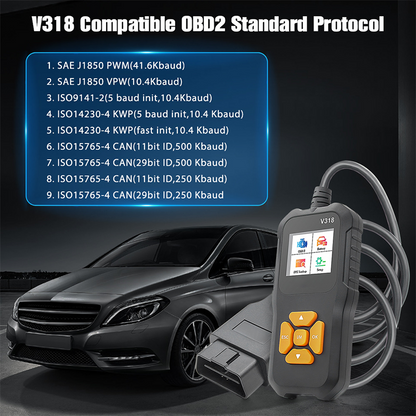 🥳2026 HOT SALE🥳💞50K+ SOLD!🚗🔧 50% OFF! Professional OBD2 Scanner – Reads & clears codes, live data & I/M readiness. Works on 1996+ cars. Save £££ on garage diagnostics! 🛠️✨