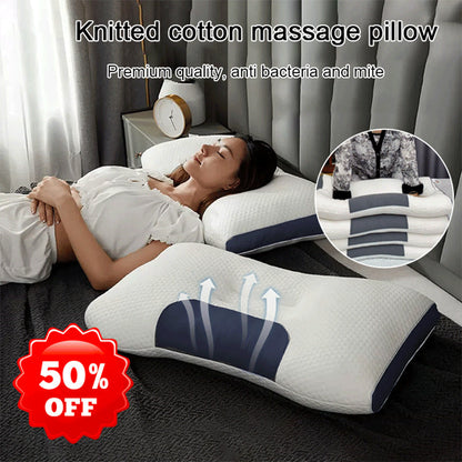 🥳2026 HOT SALE🥳💞50K+ SOLD!🌙🛏️ 50% OFF! Antibacterial Memory Foam Neck Pillow – Ergonomic support, fast rebound, breathable & anti‑mite. Massage + heat for deep relaxation. 😴✨