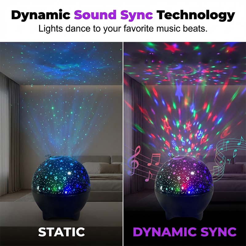 🥳2026 HOT SALE🥳💞50K+ SOLD!🌌✨ 50% OFF! USB LED Galaxy Projector Night Light – Sound‑sync, multiple colour modes. Projects stars, moons & festive themes. A mesmerising light show at home! 🎵💫