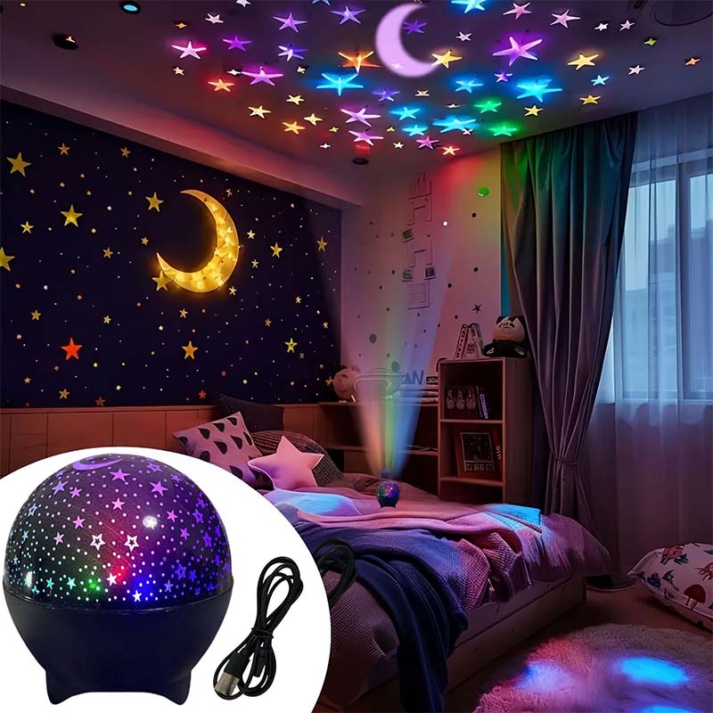 🥳2026 HOT SALE🥳💞50K+ SOLD!🌌✨ 50% OFF! USB LED Galaxy Projector Night Light – Sound‑sync, multiple colour modes. Projects stars, moons & festive themes. A mesmerising light show at home! 🎵💫