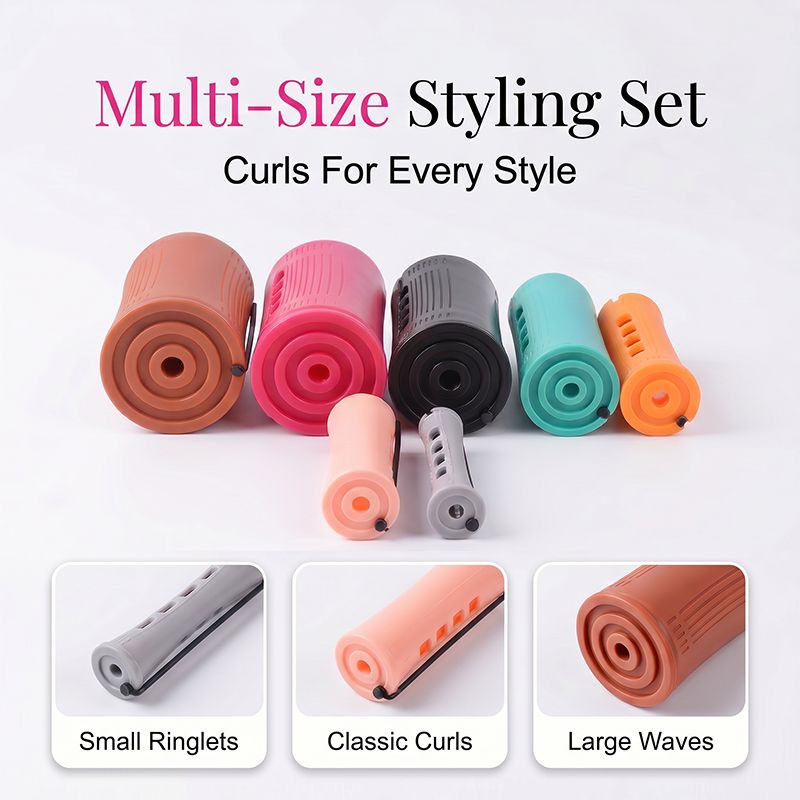 🥳2026 HOT SALE🥳💞50K+ SOLD!🌊🌀 50% OFF! Hair Perm Rods with Lid – Lift flat roots, create bouncy curls. Secure cap keeps hair in place, no slipping! 💇‍♀️✨