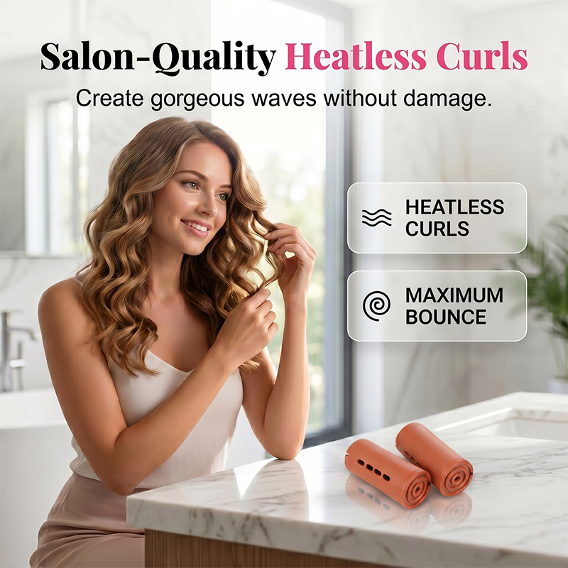 🥳2026 HOT SALE🥳💞50K+ SOLD!🌊🌀 50% OFF! Hair Perm Rods with Lid – Lift flat roots, create bouncy curls. Secure cap keeps hair in place, no slipping! 💇‍♀️✨